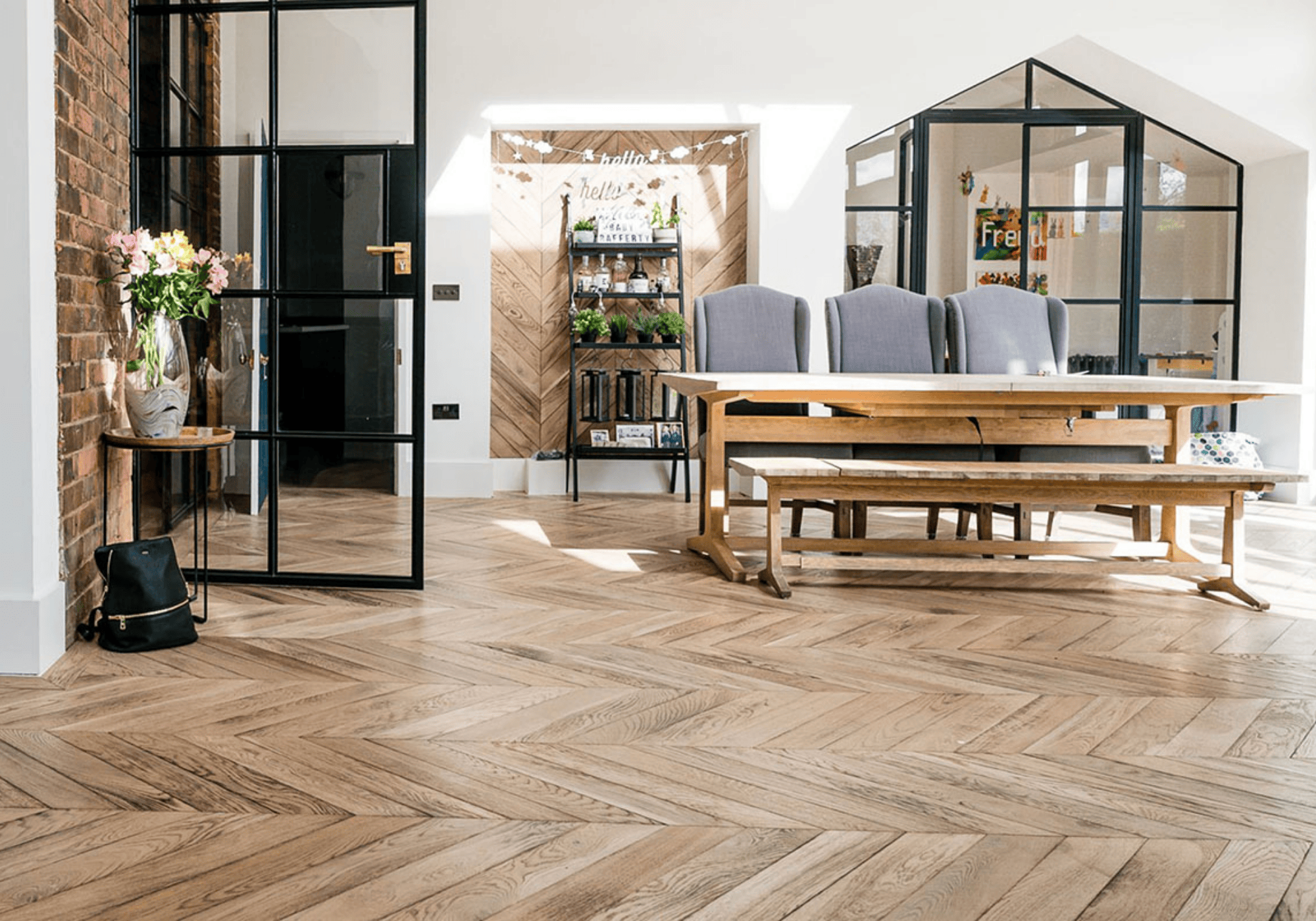 Chevron Wood Flooring