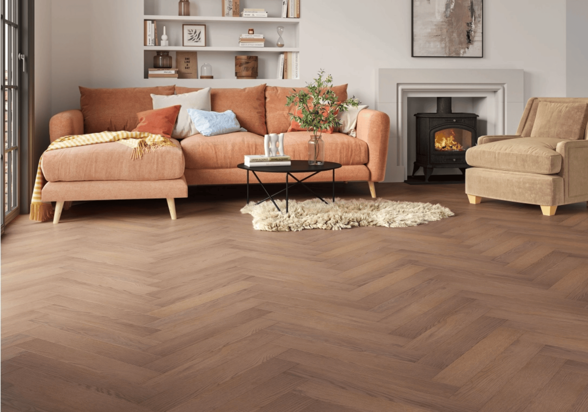 Herringbone Wood Flooring